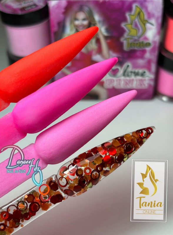 COLECCION ACRILICOS LOVE PINK TANIA
